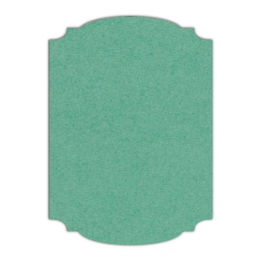 CMYK Print on Caribbean Blue Cardstock | Shape P12 | 11" x 14"