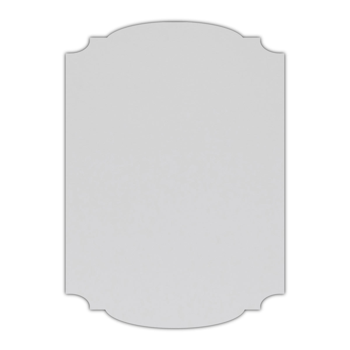 CMYK Print on Shimmer Crystal Cardstock | Shape P12 | 2.5" x 3.5"