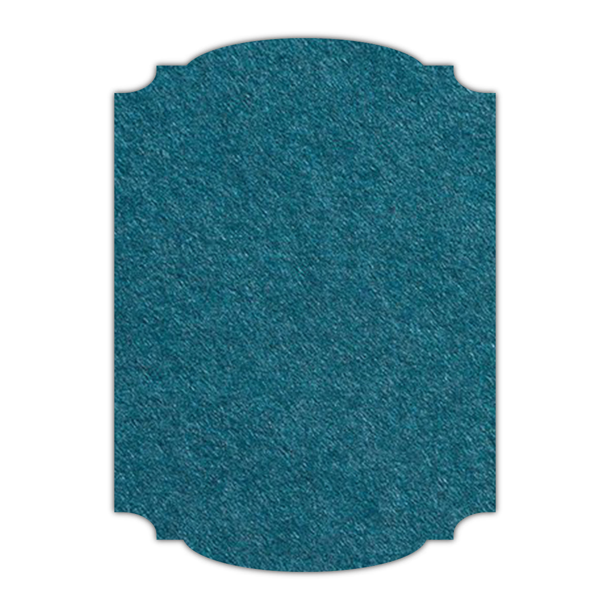 CMYK Print on Dark Teal Blue Cardstock | Shape P12 | 3" x 5"