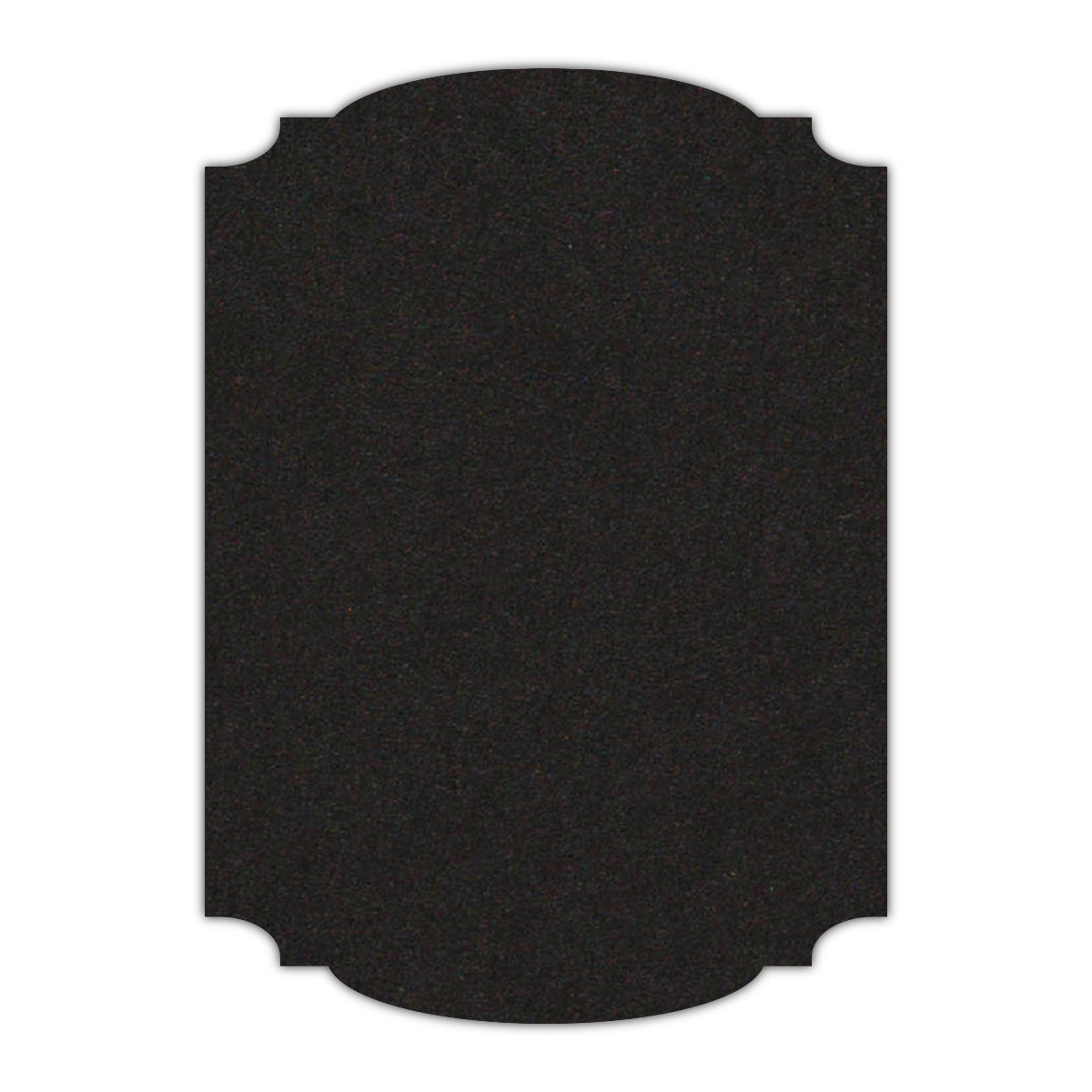 CMYK Print on Deep Black Cardstock | Shape P12 | 5" x 7"