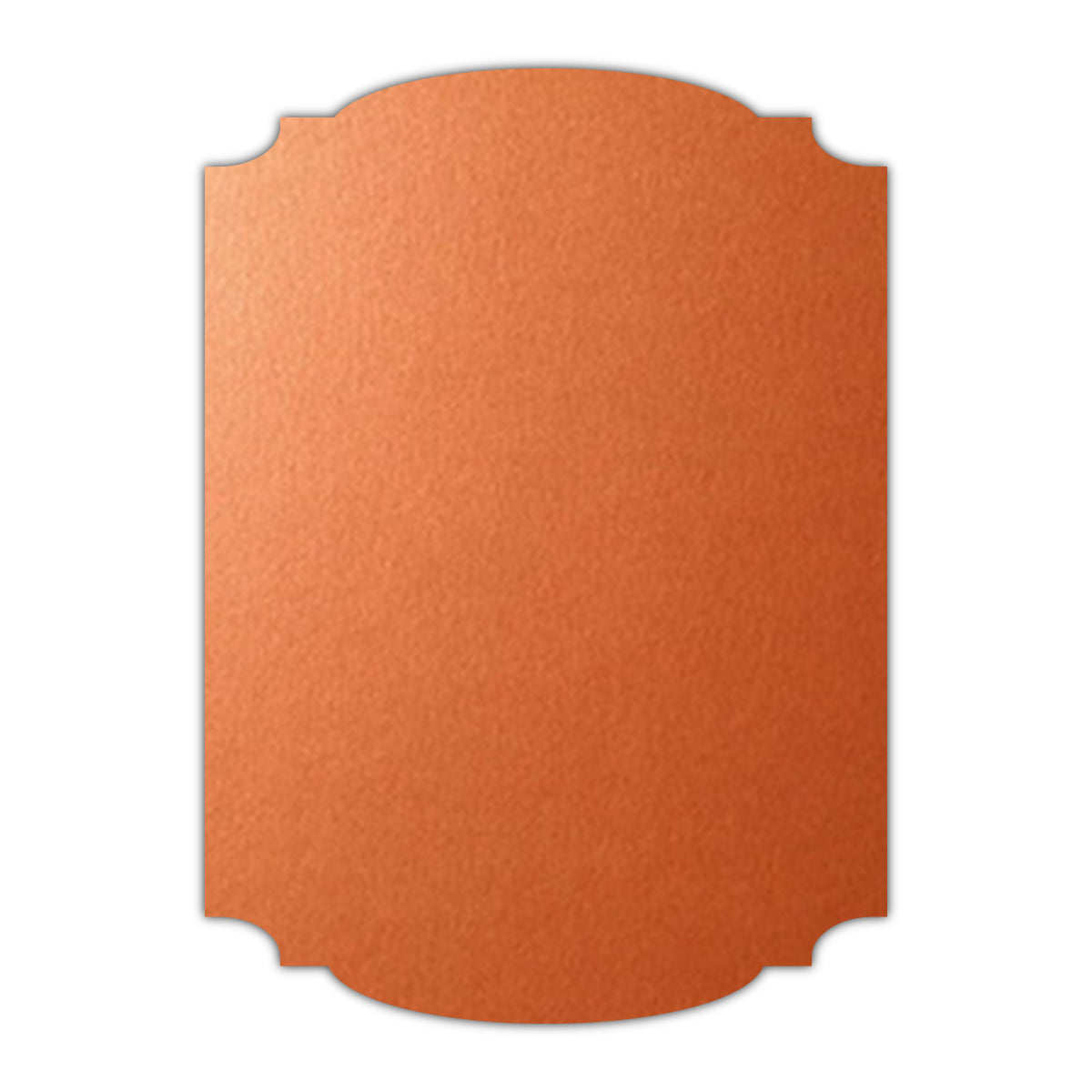 CMYK Print on Shimmer Flame Cardstock | Shape P12 | 8.5" x 11"