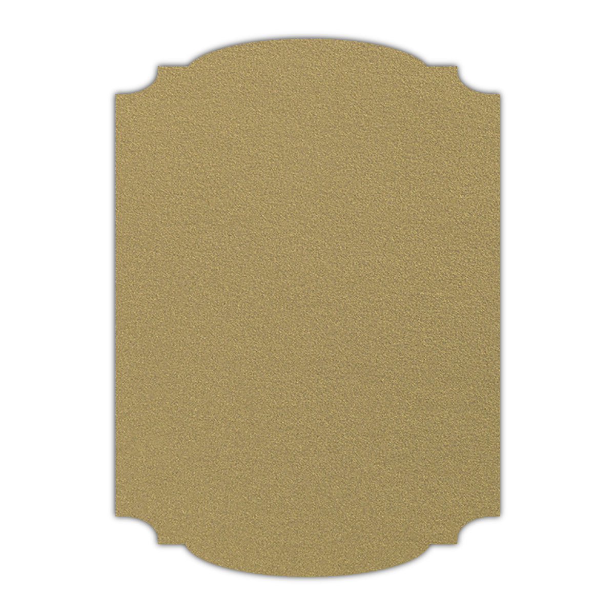 CMYK Print on Shimmer Gold Leaf Cardstock | Shape P12 | 4.25" x 5.5"