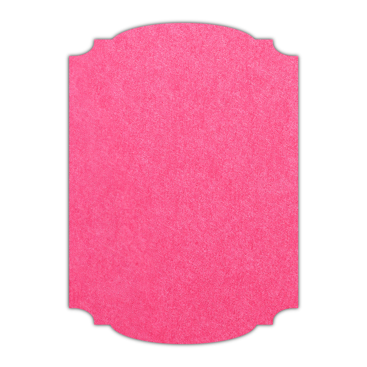 CMYK Print on Hot Pink Cardstock | Shape P12 | 4.25" x 5.5"