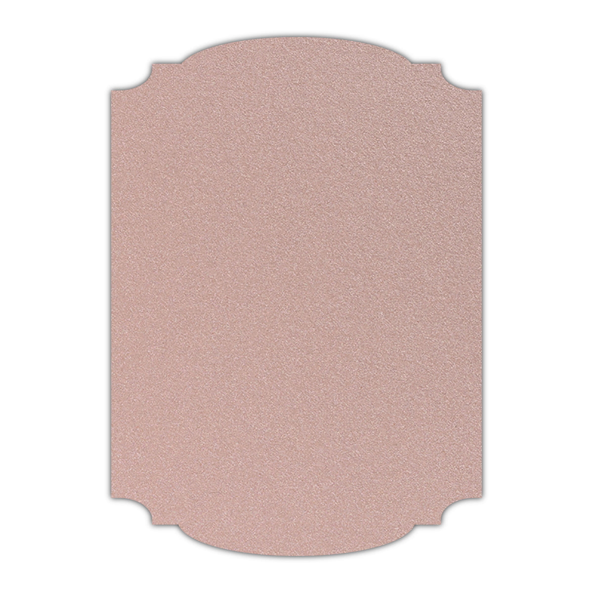 CMYK Print on Shimmer Nude Cardstock | Shape P12 | 5" x 7"
