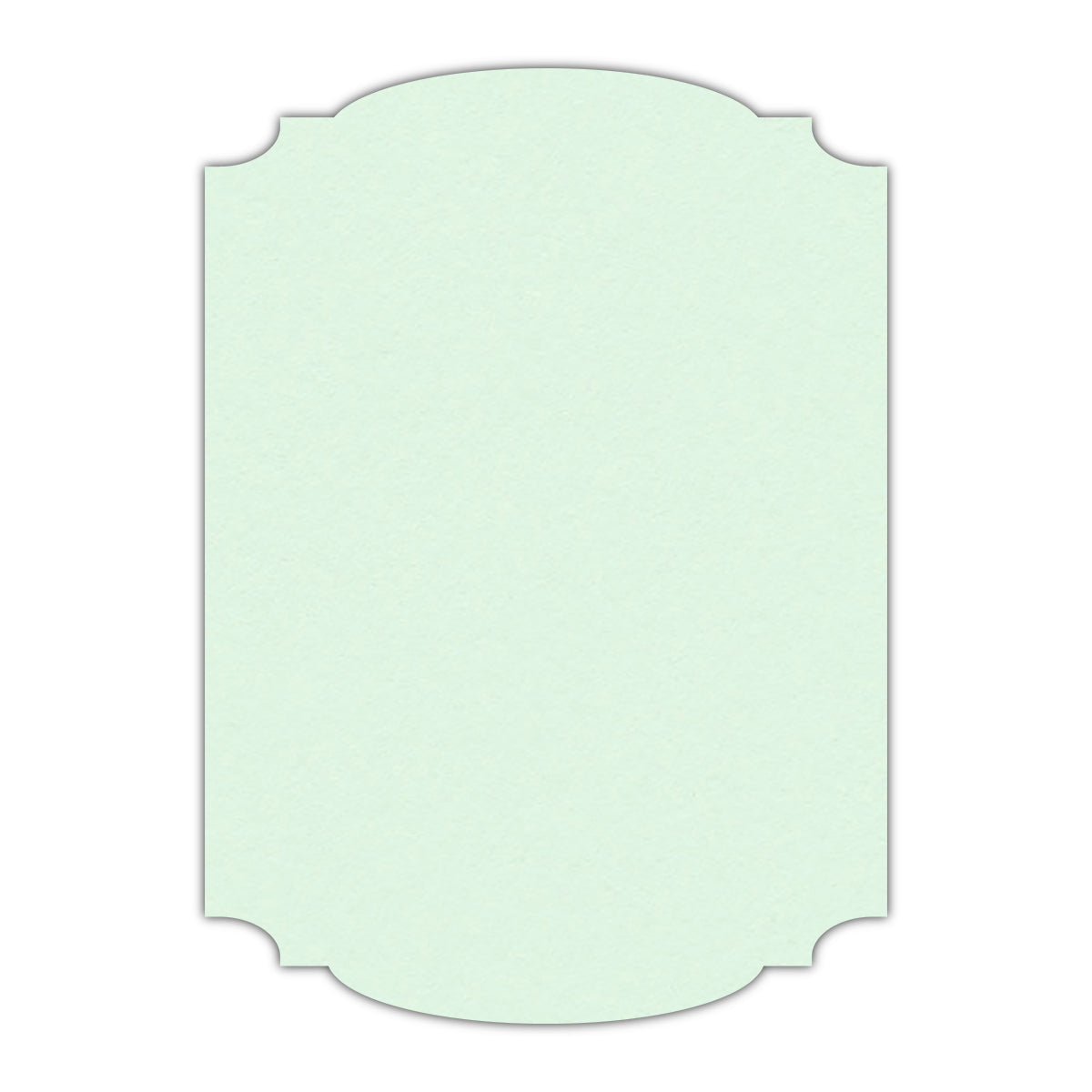 CMYK Print on Pastel Green Cardstock | Shape P12 | 11" x 17"