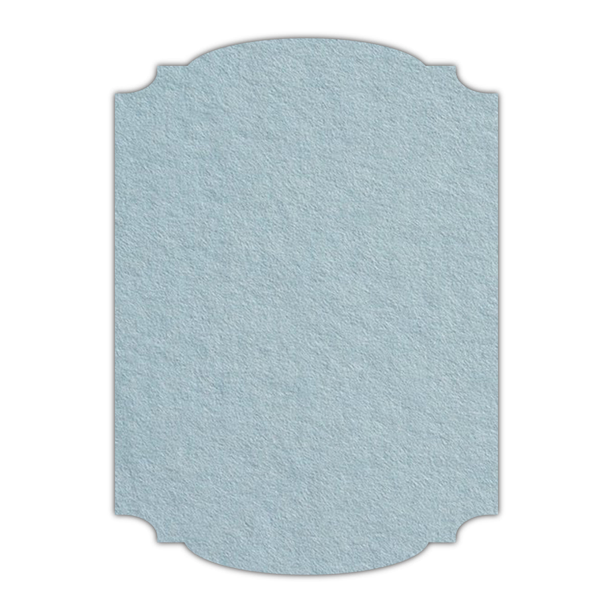 CMYK Print on Placid Blue Cardstock | Shape P12 | 2" x 3.5"