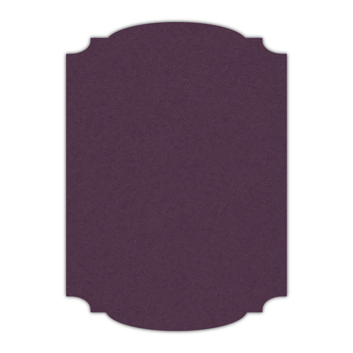 CMYK Print on Prune Cardstock | Shape P12 | 3" x 4"