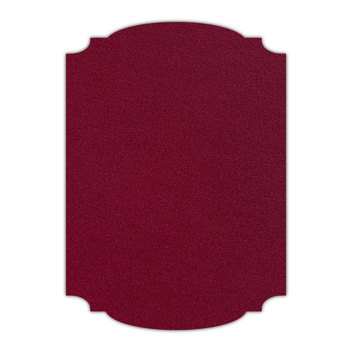 CMYK Print on Shimmer Red Lacquer Cardstock | Shape P12 | 2" x 3"