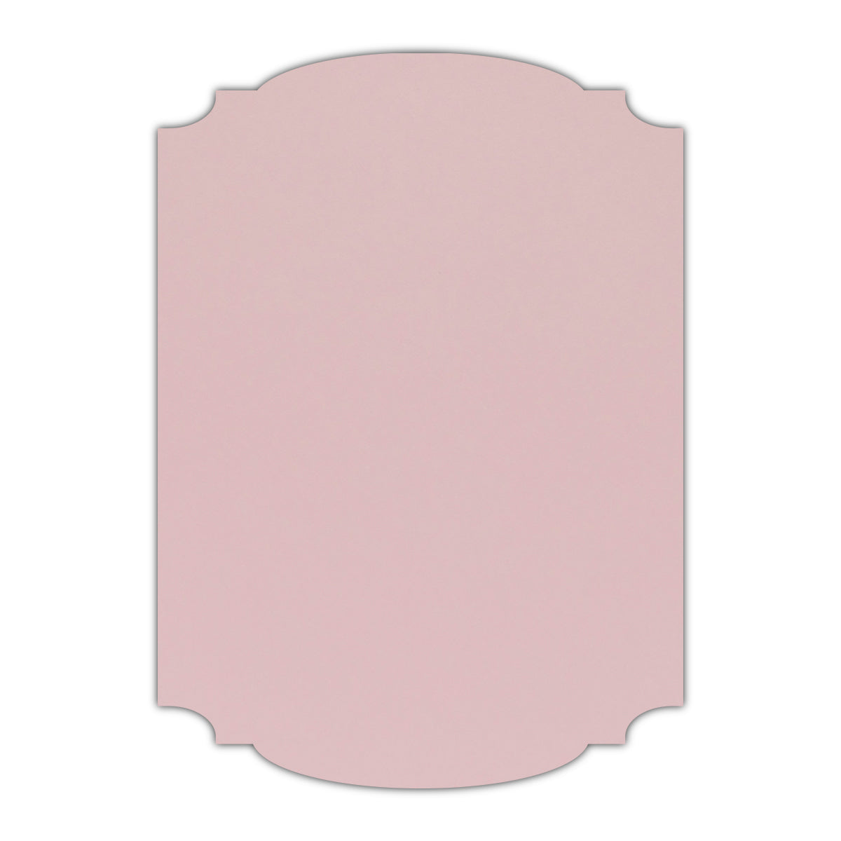 CMYK Print on Shimmer Rose Quartz Cardstock | Shape P12 | 2.5" x 3.5"