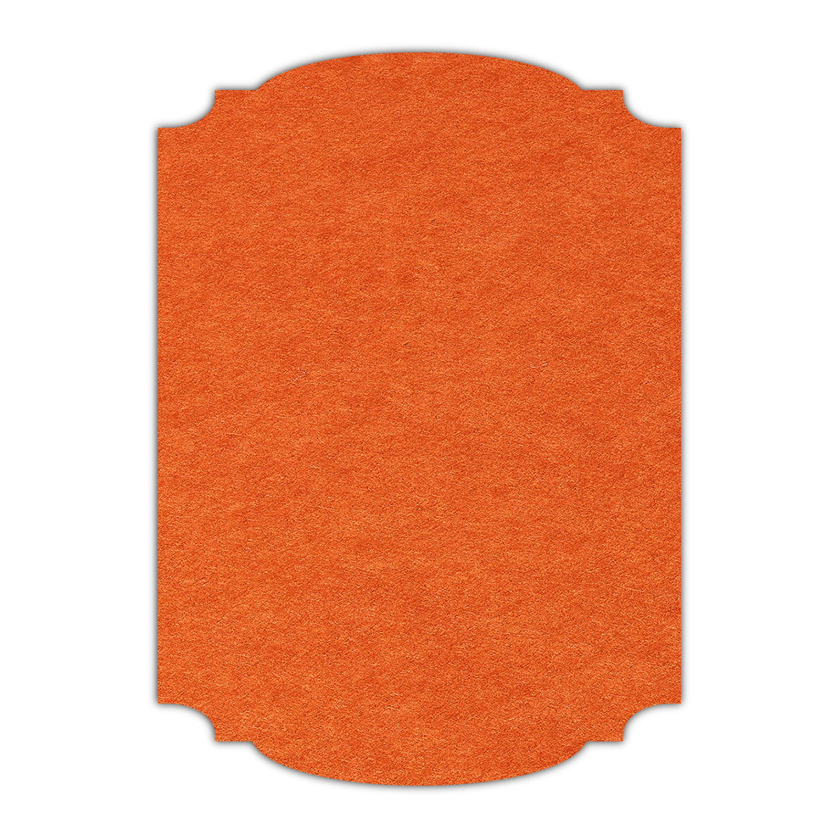CMYK Print on Rust Cardstock | Shape P12 | 3" x 4"