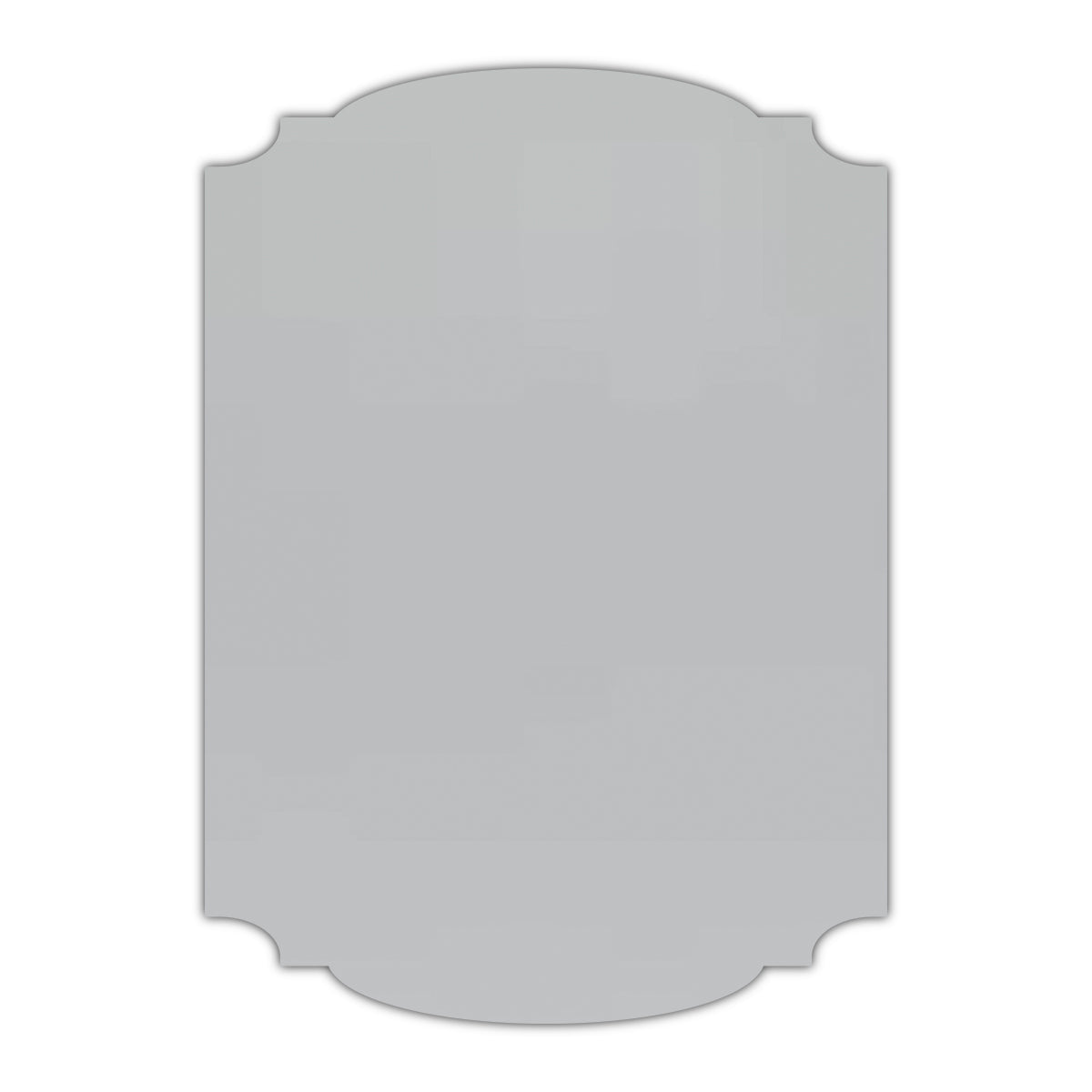 CMYK Print on Shimmer Silver Cardstock | Shape P12 | 5" x 7"
