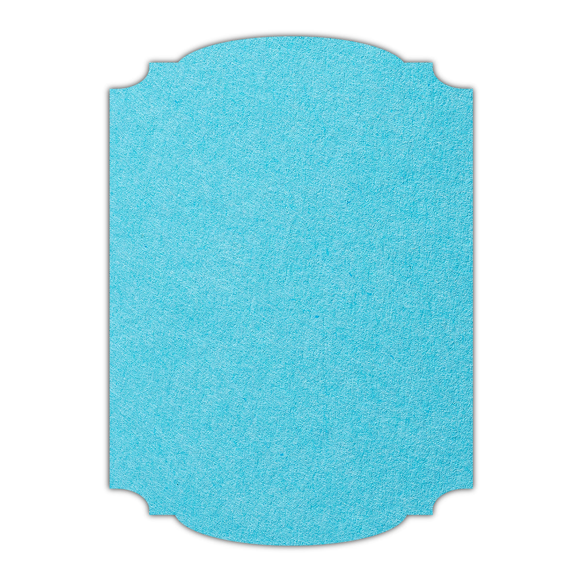 CMYK Print on Turquoise Cardstock | Shape P12 | 3.5" x 5"
