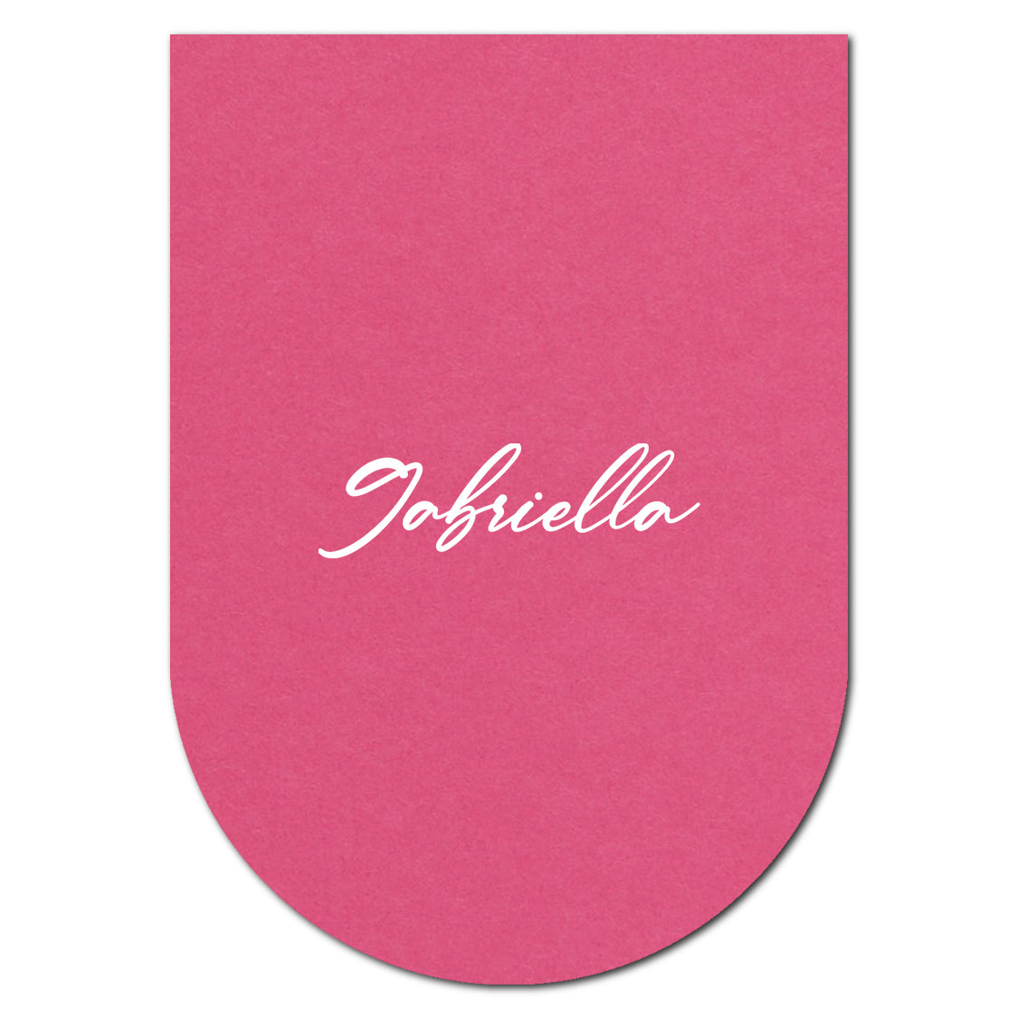 Individually Personalized Wedding Prints on Diecut Cardstock - Shape P135