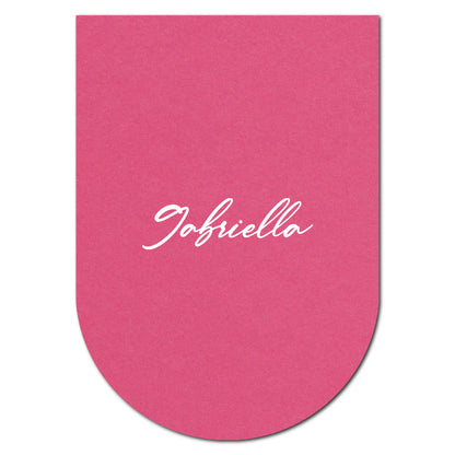 Individually Personalized Wedding Prints on Diecut Cardstock - Shape P135