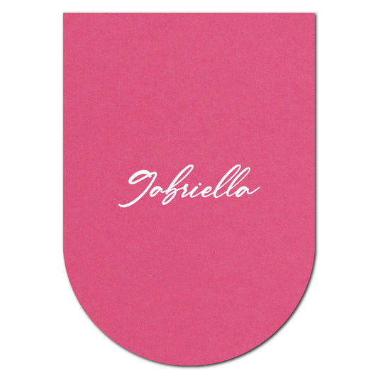 Individually Personalized Wedding Prints on Diecut Cardstock - Shape P135