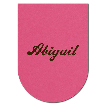Individually Personalized Wedding Prints on Diecut Cardstock - Shape P135