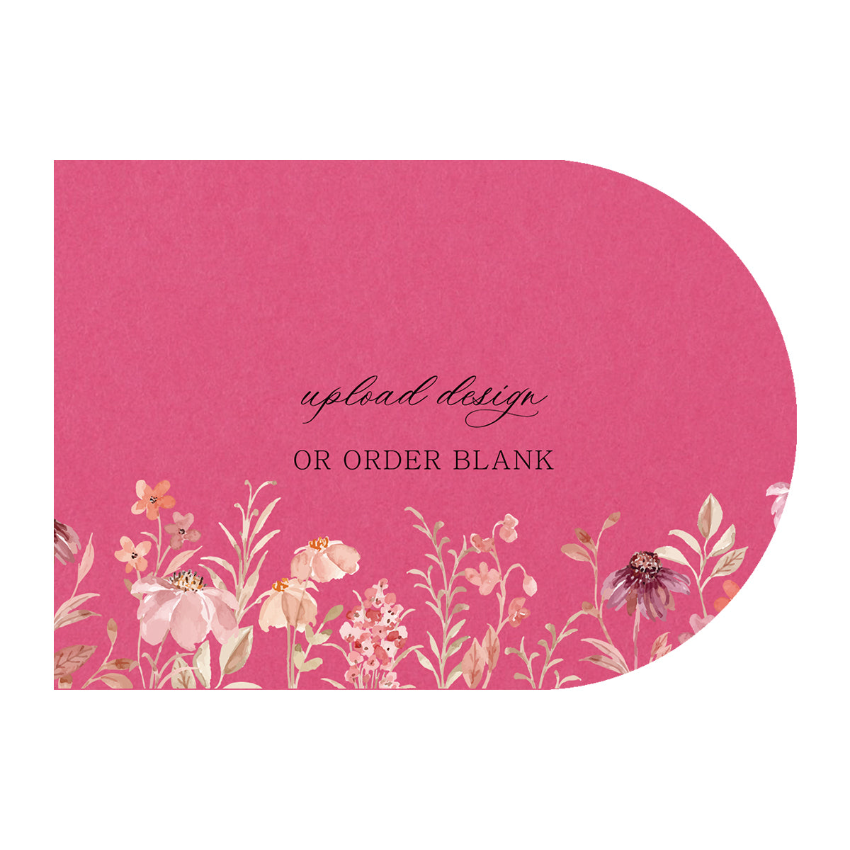 Custom Wedding Prints on Diecut Shaped Cardstock | Shape P135