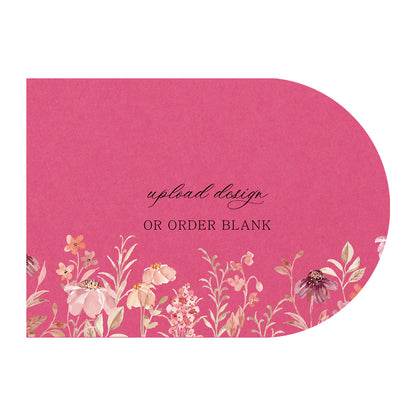 Custom Wedding Prints on Diecut Shaped Cardstock | Shape P135