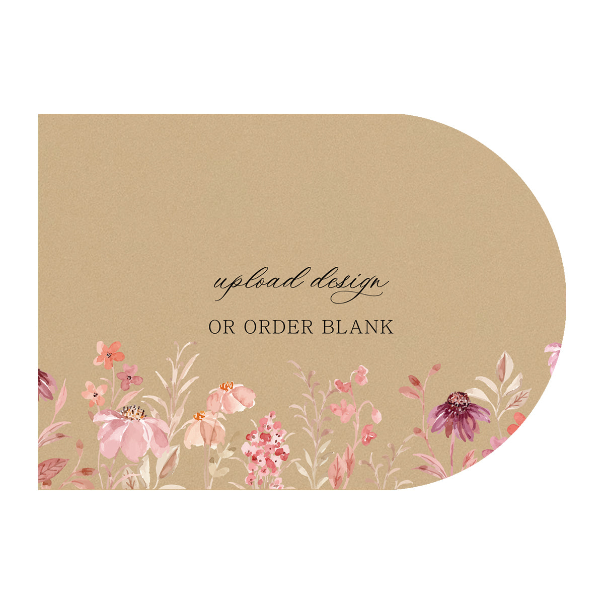 Custom Wedding Prints on Diecut Shaped Cardstock | Shape P135