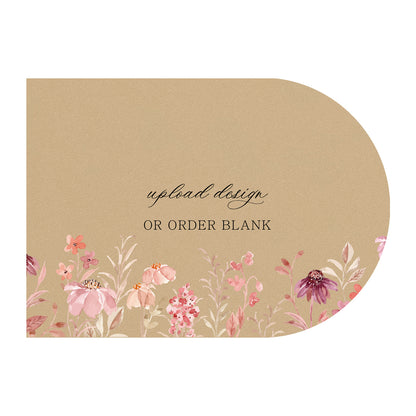 Custom Wedding Prints on Diecut Shaped Cardstock | Shape P135