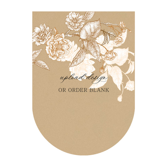 Custom Wedding Prints on Diecut Shaped Cardstock | Shape P135