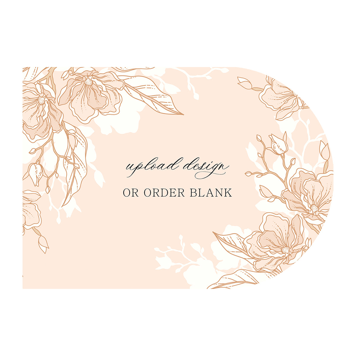 Custom Wedding Prints on Diecut Shaped Cardstock | Shape P135
