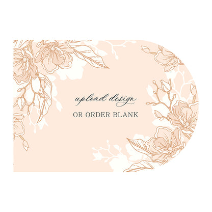 Custom Wedding Prints on Diecut Shaped Cardstock | Shape P135