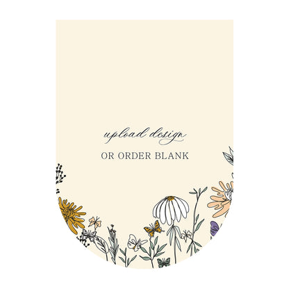 Custom Wedding Prints on Diecut Shaped Cardstock | Shape P135