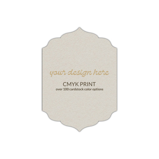 Shape P13 Diecut Card | CMYK Print | 2" x 3.5"