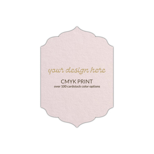 Shape P13 Diecut Card | CMYK Print | 3" x 5"