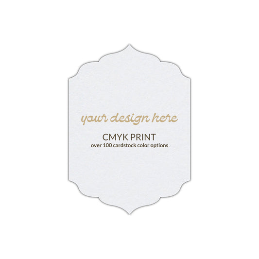Shape P13 Diecut Card | CMYK Print | 2.5" x 3.5"