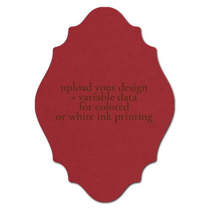 Individually Personalized Wedding Prints on Diecut Cardstock - Shape P13
