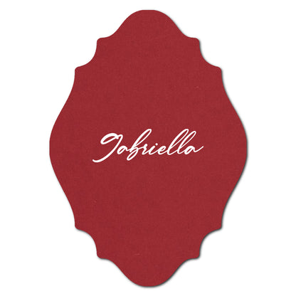 Individually Personalized Wedding Prints on Diecut Cardstock - Shape P13