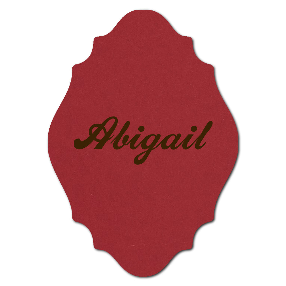 Individually Personalized Wedding Prints on Diecut Cardstock - Shape P13