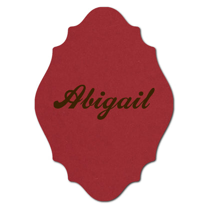 Individually Personalized Wedding Prints on Diecut Cardstock - Shape P13