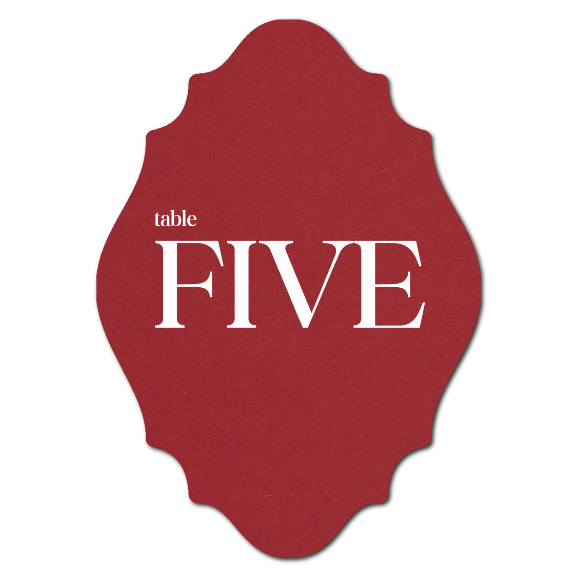 Individually Personalized Wedding Prints on Diecut Cardstock - Shape P13