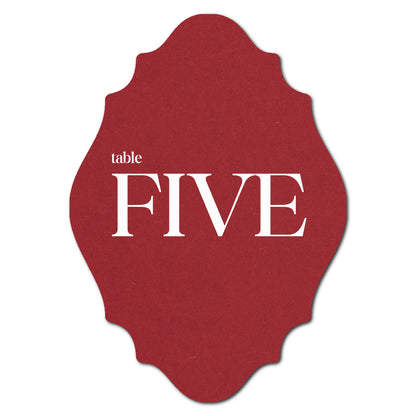 Individually Personalized Wedding Prints on Diecut Cardstock - Shape P13