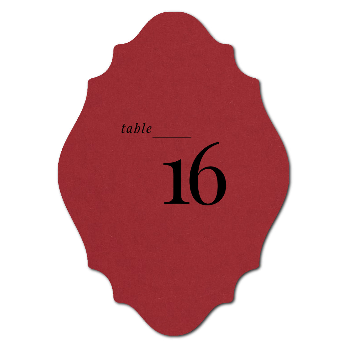 Individually Personalized Wedding Prints on Diecut Cardstock - Shape P13