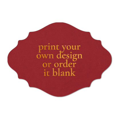 Custom Wedding Prints on Diecut Shaped Cardstock | Shape P13