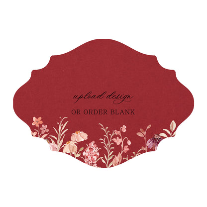 Custom Wedding Prints on Diecut Shaped Cardstock | Shape P13