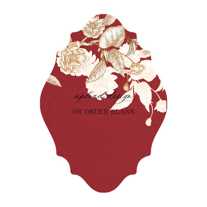 Custom Wedding Prints on Diecut Shaped Cardstock | Shape P13