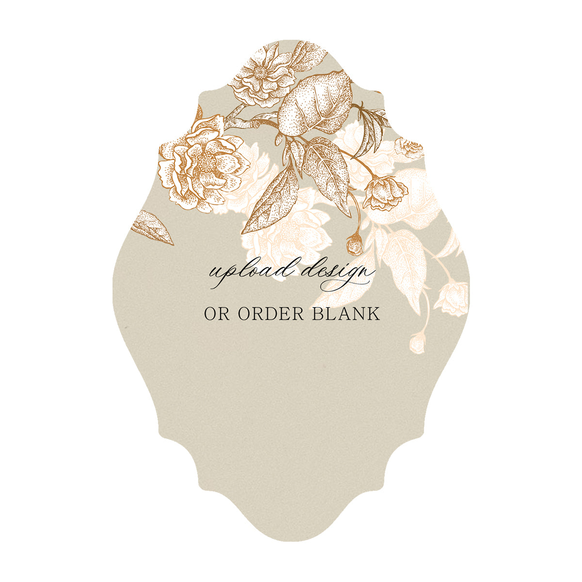Custom Wedding Prints on Diecut Shaped Cardstock | Shape P13