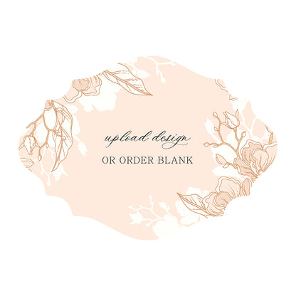 Custom Wedding Prints on Diecut Shaped Cardstock | Shape P13