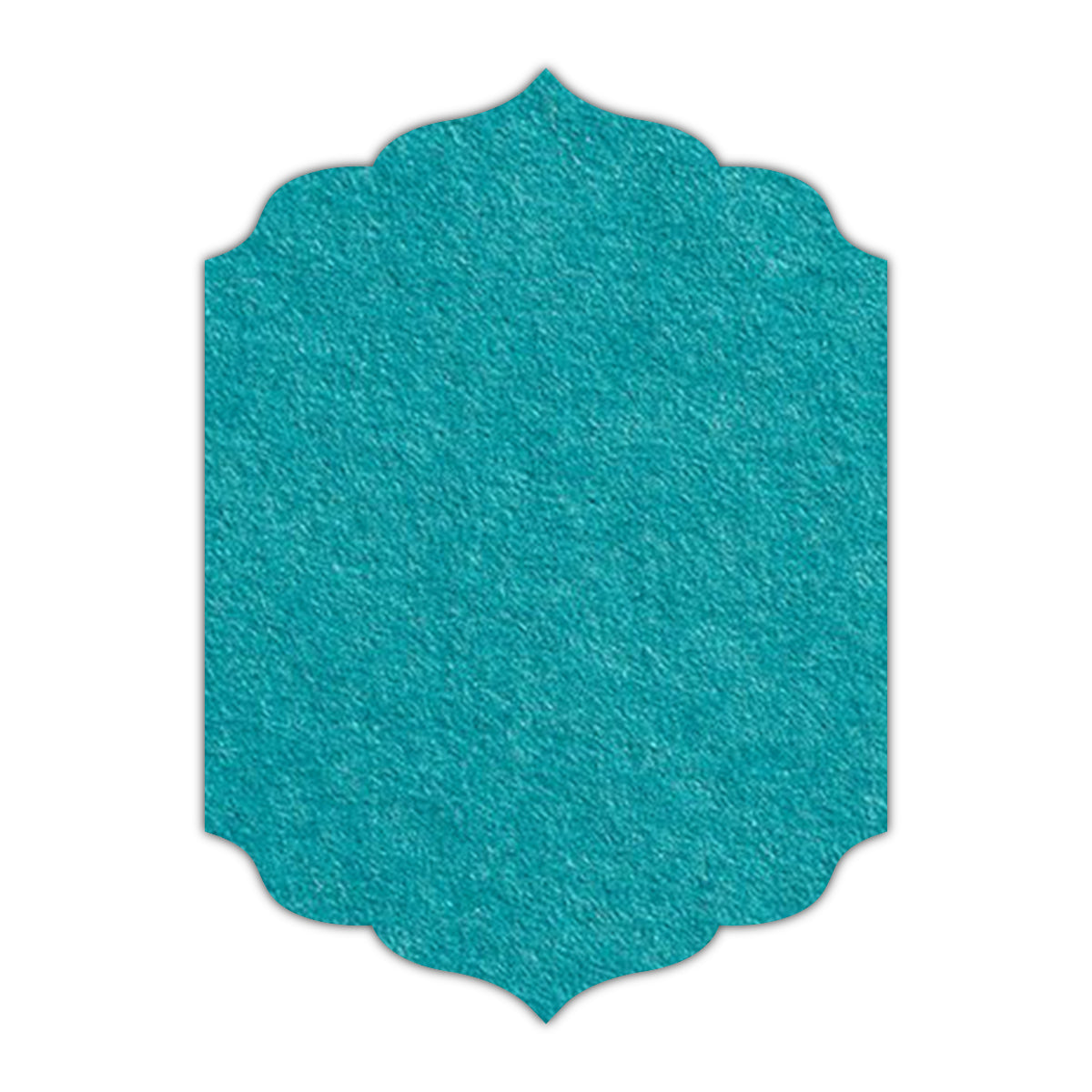 CMYK Print on Aqua Blue Cardstock | Shape P13 | 2.5" x 3.5"