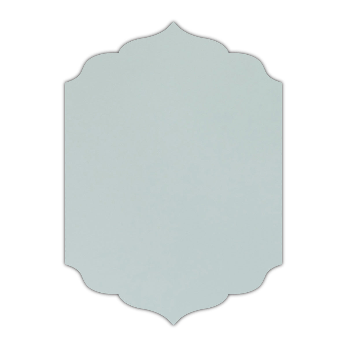 CMYK Print on Shimmer Aquamarine Cardstock | Shape P13 | 8.5" x 11"