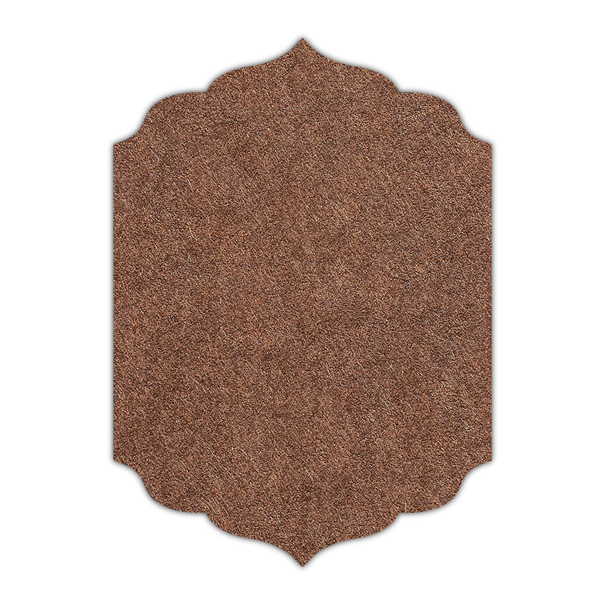 CMYK Print on Bagdad Brown Cardstock | Shape P13 | 2.5" x 3.5"
