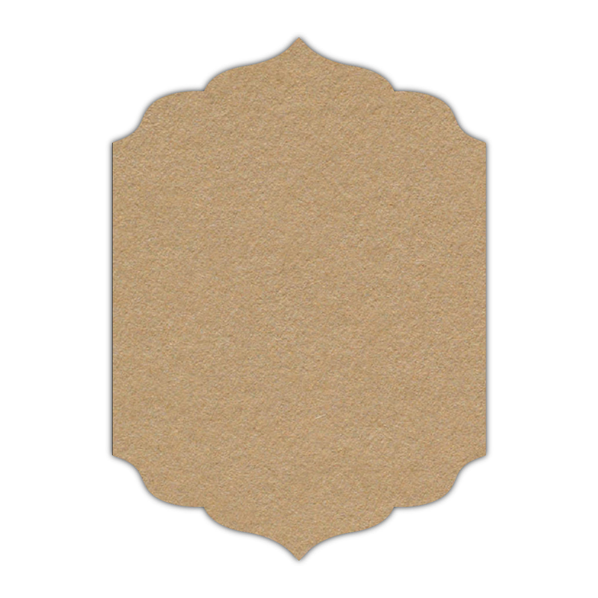 CMYK Print on Camel Cardstock | Shape P13 | 3" x 5"