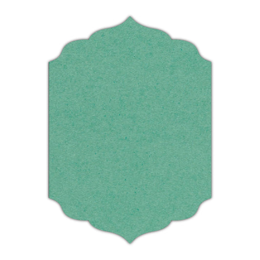 CMYK Print on Caribbean Blue Cardstock | Shape P13 | 12" x 18"