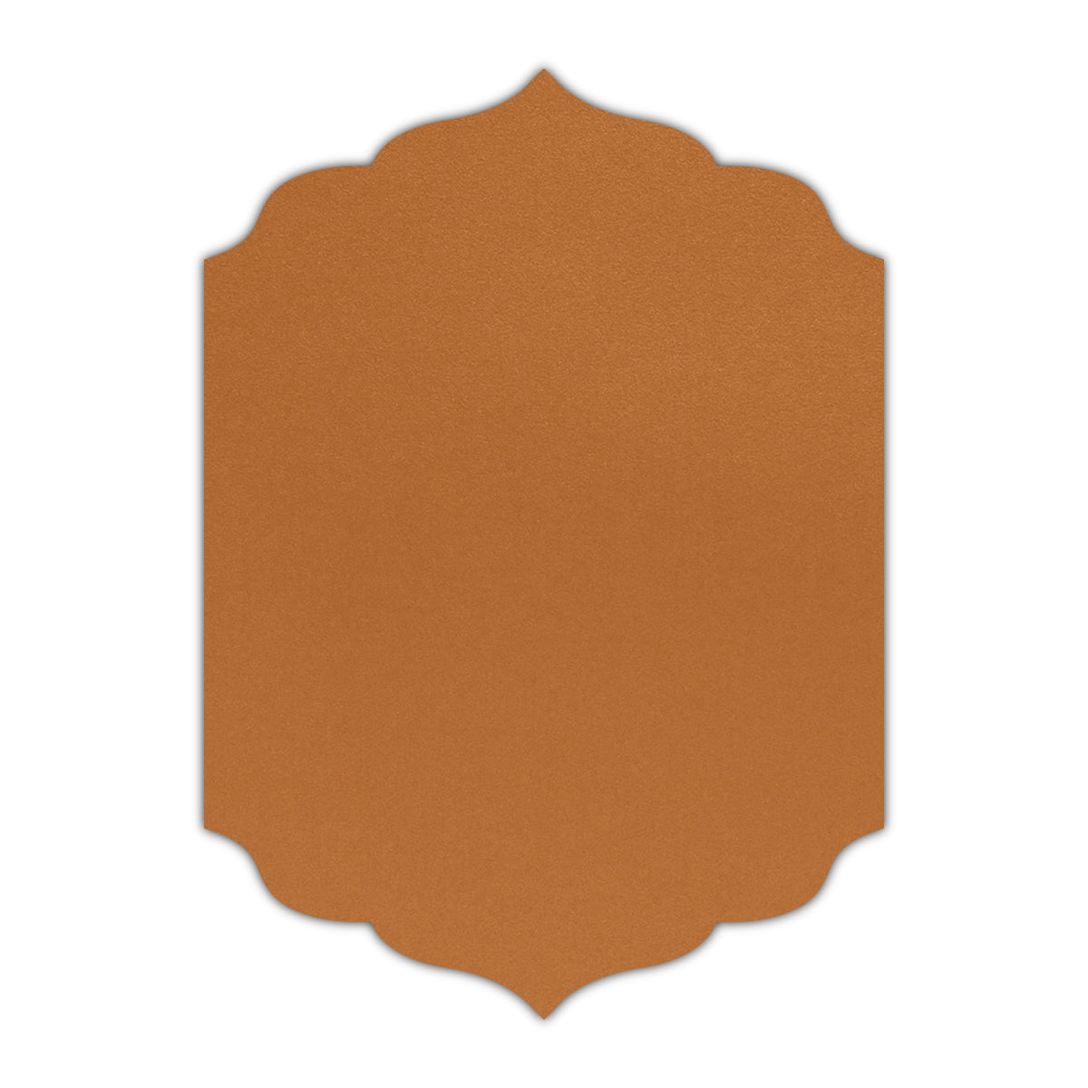 CMYK Print on Shimmer Copper Cardstock | Shape P13 | 6" x 9"