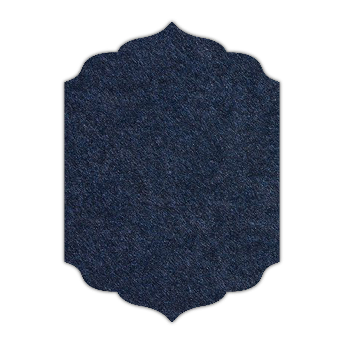 CMYK Print on Dark Navy Blue Cardstock | Shape P13 | 8.5" x 11"